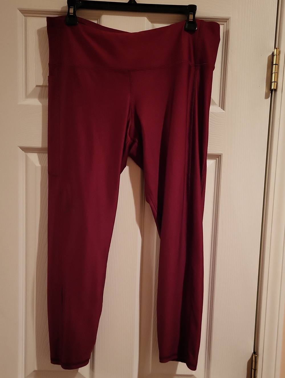 Under Armour High Rise Compression Leggings Burgundy XL 1367025